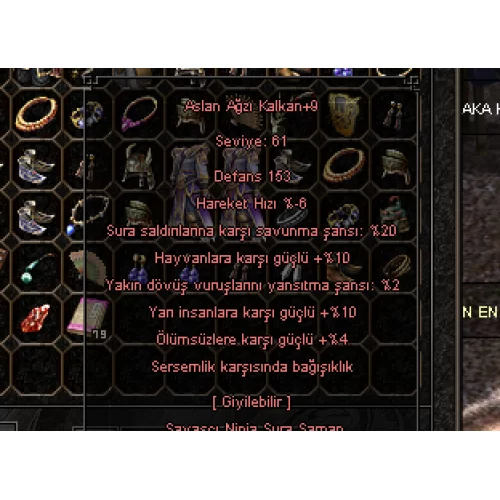  +9 ELİT ASLAN AĞZI KALKAN